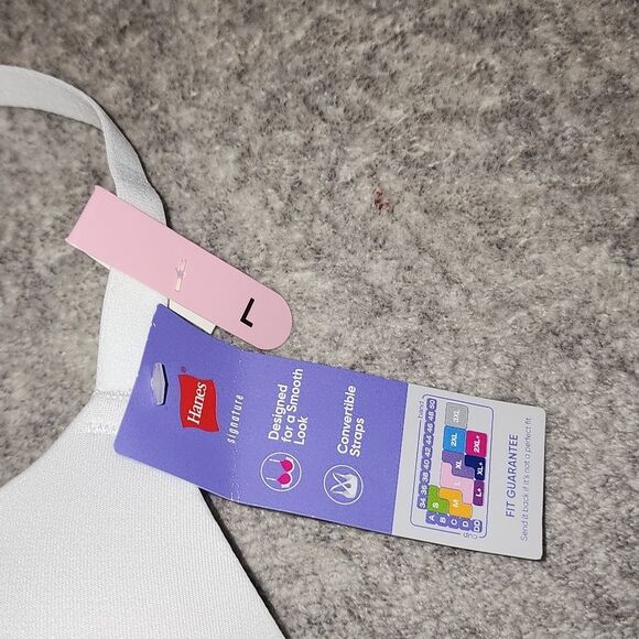 Hanes ComfortFlex Fit Dreamwire T-Shirt Bra, Style MHG563 Size L - Picture 8 of 9